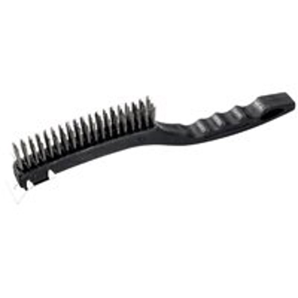 ProSource SJ3133-S Long Handle Wire Brush Scraper with Plastic Handle