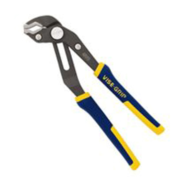 IRWIN INDUSTRIAL 2078112 Groove Lock Pliers 12 In Jaw Opening 2-3/4 In Blue and Yellow Handle