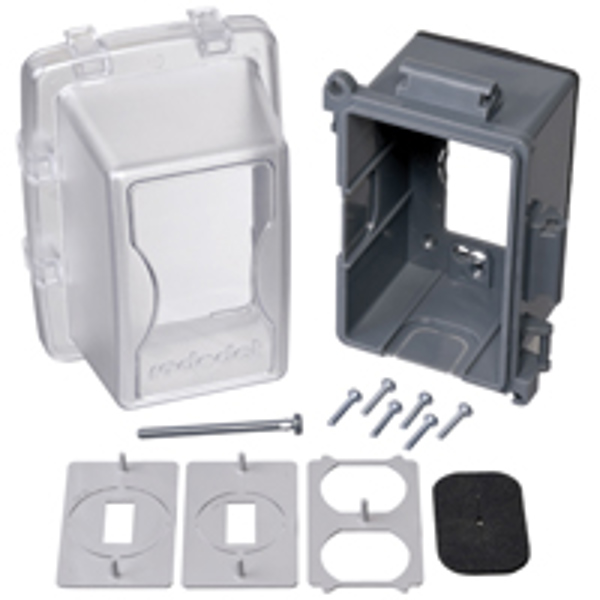 Thomas & Betts/Carlon CKPM Clear 1G Weatherproof Electrical Cover