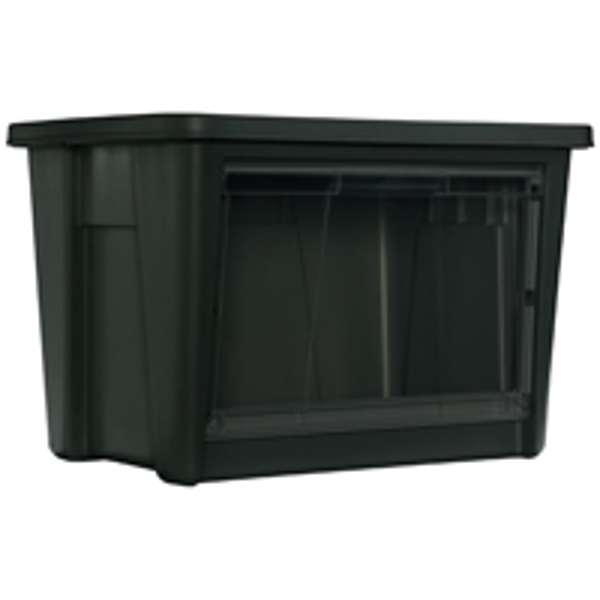 United Solutions RMAALG1003 Storage Tote 64 Qt Plastic Black