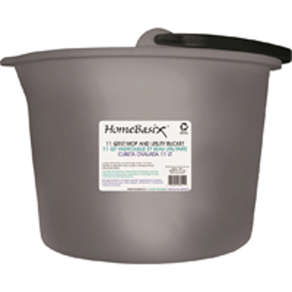 Simple Spaces 8011 Mop Bucket 11 Qt Capacity Oblong Plastic Multi-Purpose with Handle