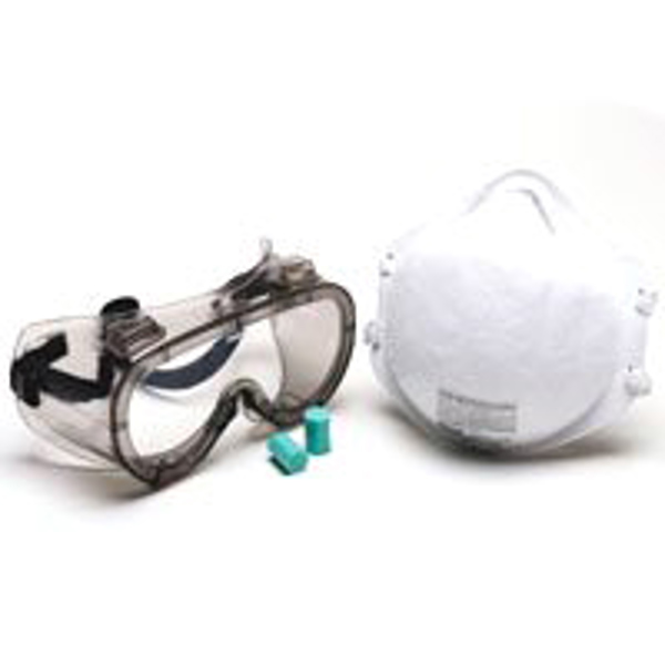 MSA Safety Works 818042 3-Piece Goggles and Dust Mask Kit