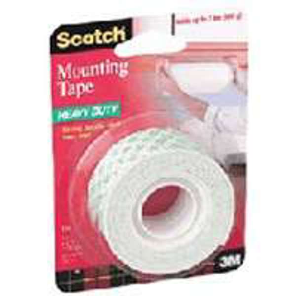 3M 114S Mounting Tape 1 Inch 50 Inch White