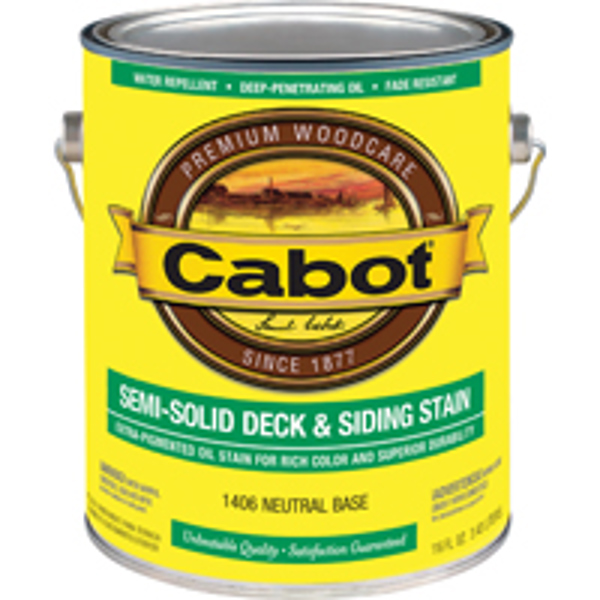 CABOT 1406 Oil Stain 1 Gal Capacity Colorless Aliphatic Petroleum Distillates