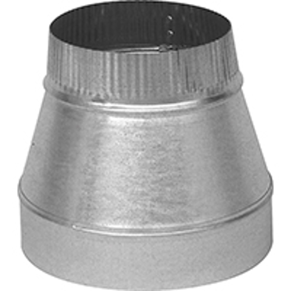 Imperial Manufacturing GV0811 Duct Reducer 6-4 In 30 Gauge Galvanized Steel Red