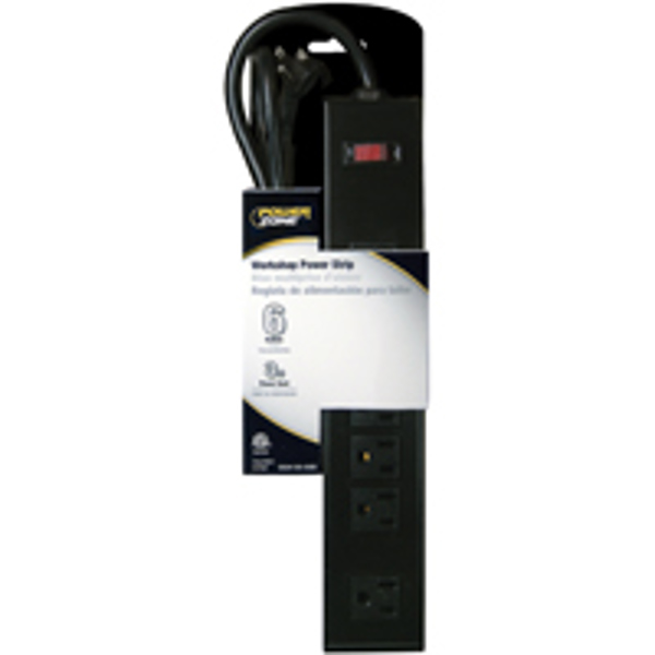 POWERZONE OR801123 Metal Outlet Strip 6 Outlets Multiple