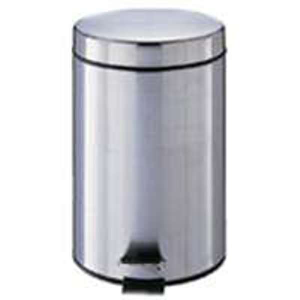 Homebasix LYP07F3-3L Round Step Trash Can 7 In Stainless Steel