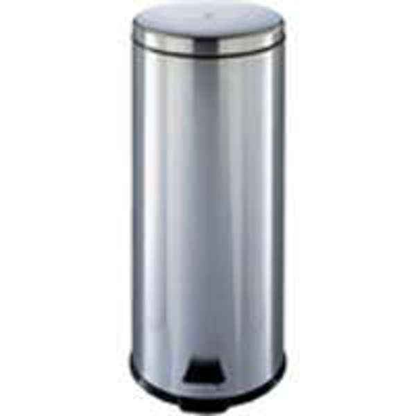 Homebasix LYP30F3-3L Round Step Trash Can 30 L Stainless Steel