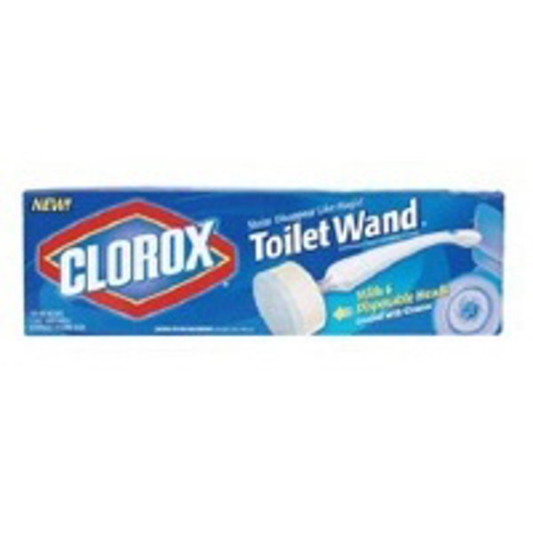 Clorox 03191 Toilet Wand Kit White Plastic Handle