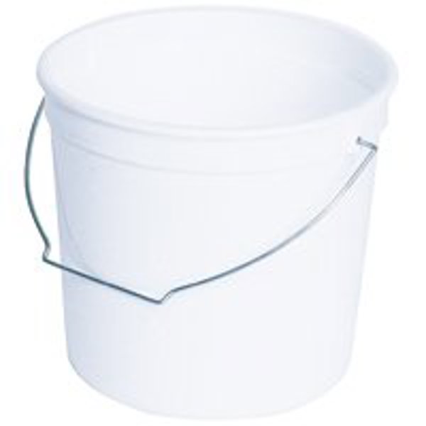 Encore Plastics 1044370/61080 Paint Pail 2.5 Qt White with Handle