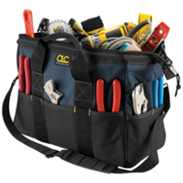 Custom Leathercraft 1165 22 Pocket Tool Bag 16 In