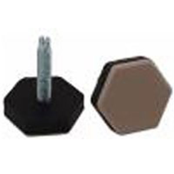 Shepherd Hardware 9468 Hex 1-1/2 In Glide Slide Beige