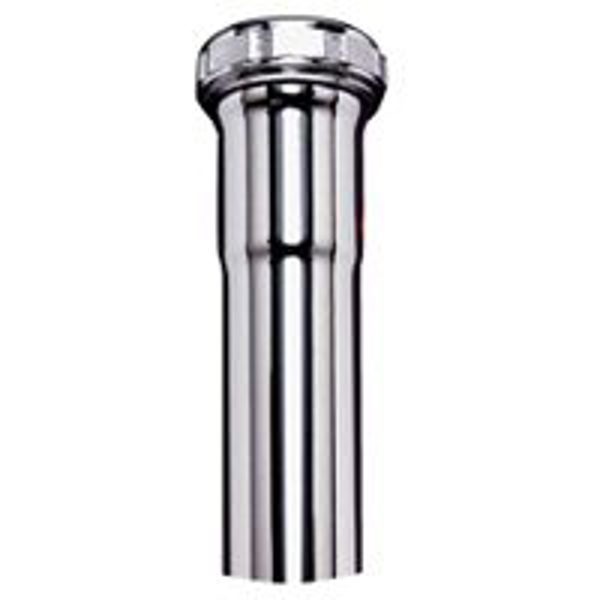 Plumb Pak PP12-69CP Extension Tube 1-1/4 In x 6 In 22 Gauge Brass Chrome
