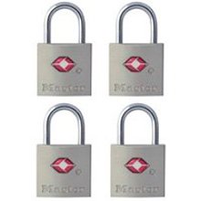4683Q 7/8 In TSA Lug Lock 4 Pack Keyed