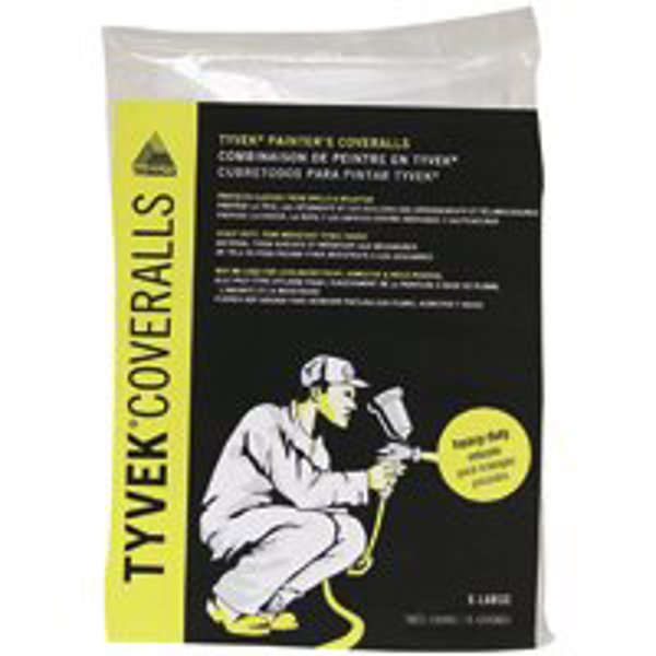 Trimaco 14124 Disposable Coverall 2XL White No Elastic Tyvek