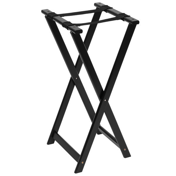 American Metalcraft WTSB33 Tray Stand Wood 17 In W x 31 In H Black Finish