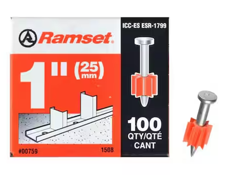 ITW RAMSET 00759 Zinc Plated Drive Pin