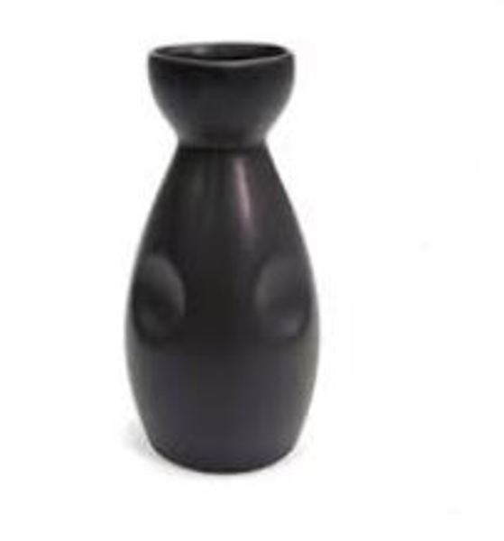 CAC CHINA 666-WP-BLK Wine Pot 6 Oz Black Non-Glare Glaze