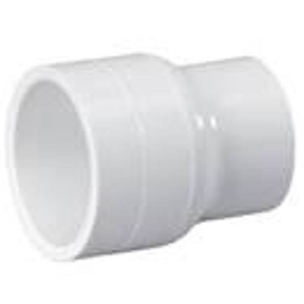 LASCO CARICAP 429-582 Coupling Reducer 8 X 4 Slip PVC Red