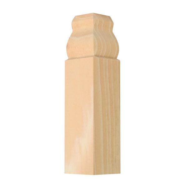 WADDELL MFG CO ICTB-52-8 Crown Trim Block Inside 6-3/4 In x 3-1/4 In Pine Corner Moulding