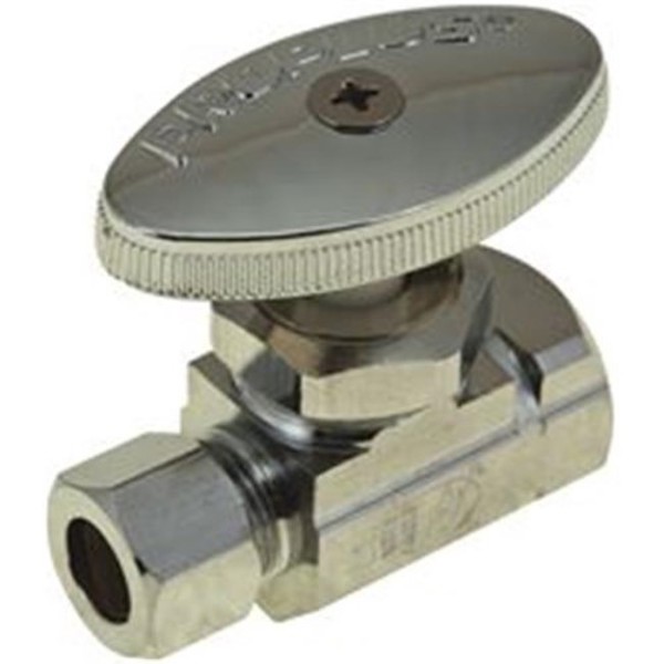 Barnett Brass & Copper 101630 Stop Straight 1/2 In IPS OD Compression