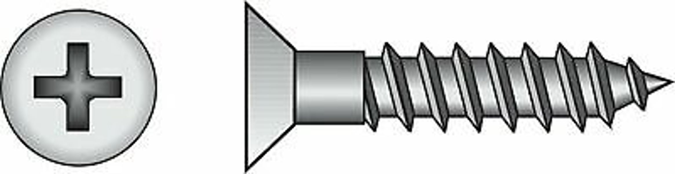 Hillman Group 40075 Phillip FH WS Z Fastener 8X2