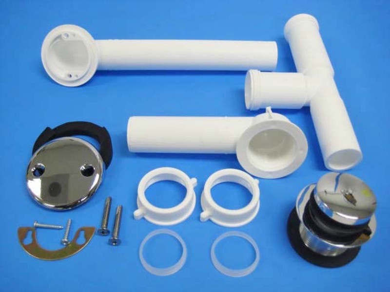 NEXT PLUMBING SUPPLY 725PVCBX Bath Drain Toe Touch PVC