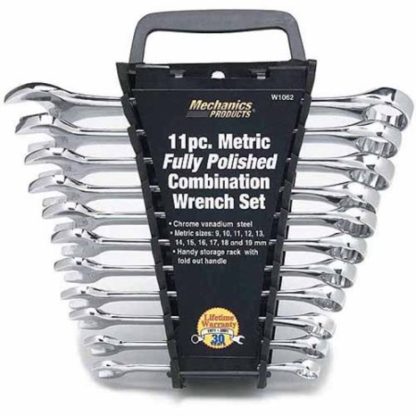 Performance Tools W1062 Combination Wrench Set 11 Piece Metric