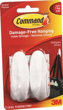 17081-2VP Designer Hook White