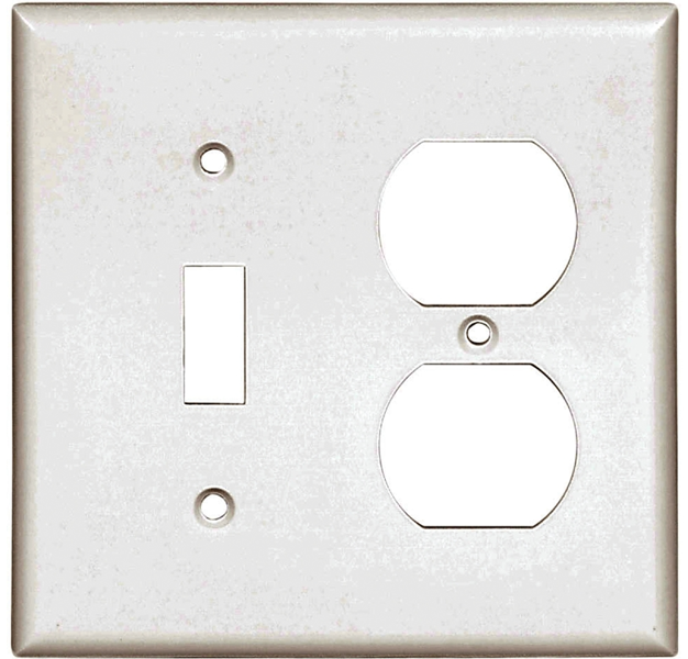EATON-COOPER WIRING 2138W-BOX Wall Plate 4-1/2 In Standard 2 Gang White High Gloss