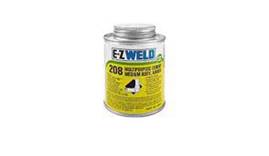 EZ WELD EZ20802N Multipurpose Cement 1/2 Pt Amber 32 Deg F to 110 Deg F
