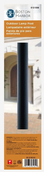 Boston Harbor 8131856 Post Lantern Black Outdoor Lighting Fixture