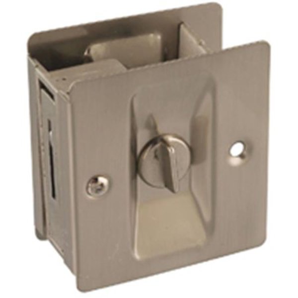 National Hardware D01072 Pocket Door Latch Satin Nickel