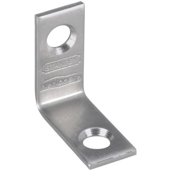 National Hardware N348-292 Corner Brace 1x1/2x1 Stainless Steel 0.07 Thick