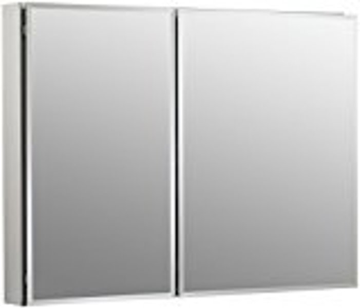 Kohler CB-CLC3526FS Double Door Medicine Cabinet 35 In X 26 In Silver Aluminum