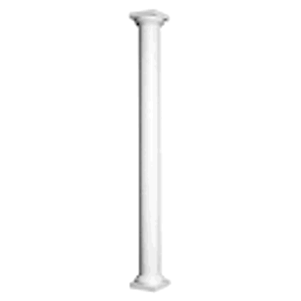 HUTTIG HUT SYN1010 Column Round Plain 10x10 With Cap and Base Permacast Load Bearing
