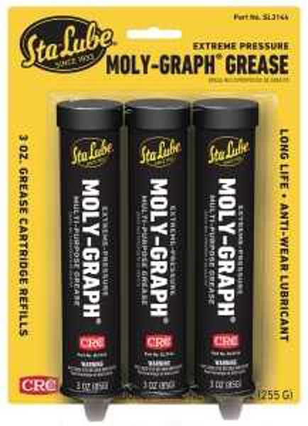 CRC Industries SL3144 Moly Graph Grease 3 Oz Gray