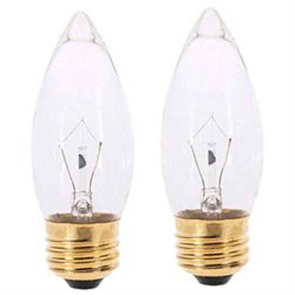 Satco S4740 B10 Incandescent Light Bulb 40 Watts 2000 Average Rated Hours 300 Lumens Clear