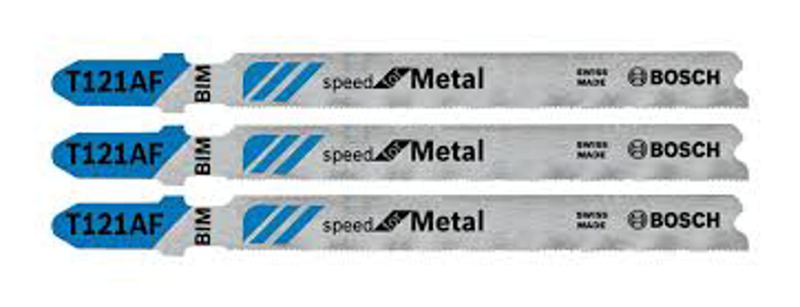 BOSCH T118AF Jigsaw Blade 3-5/8 In 17/24 TPI Flexible Metal Cutting High Speed Steel