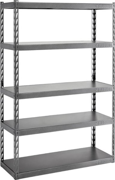 Gladiator GarageWorks GARK485TGG 5-Tier Shelf 48 In Deep Shelves