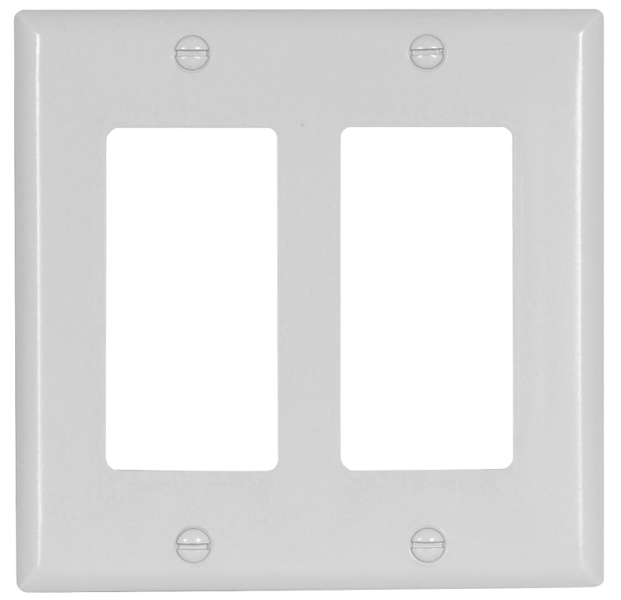 EATON-COOPER WIRING 2152W-BOX Wall Plate 4-1/2 In Thermoset White