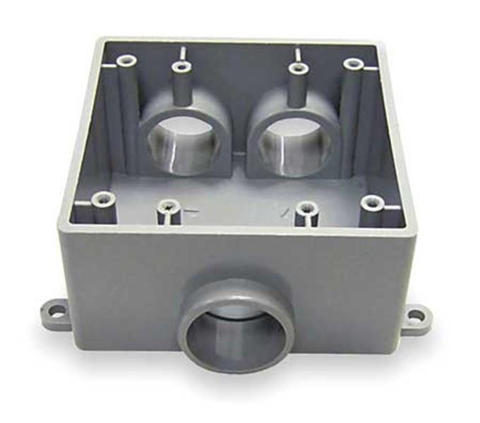 CANTEX INC 5133400U 2-Gang Exposed Weatherproof Box 1/2 Type FSCC