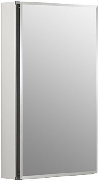 Kohler CB-CLC1526FS Single Door Medicine Cabinet 15 In X 26 In Silver Aluminum