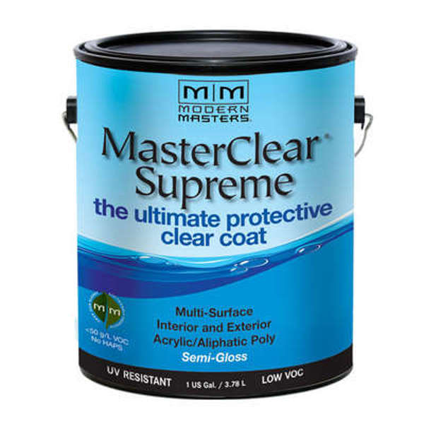 Modern Masters Inc. MCS903GAL Multi-Surface Semi-Gloss Paint 1 Gal Clear