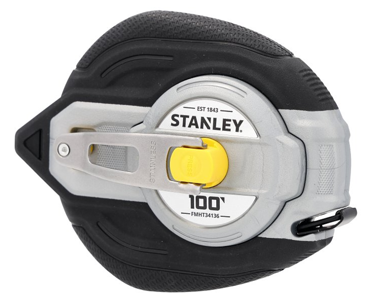 STANLEY TOOLS FMHT34136 Tape Measure 100 Ft 3/8 In Black and Yellow Stainless Steel Blade ABS Case