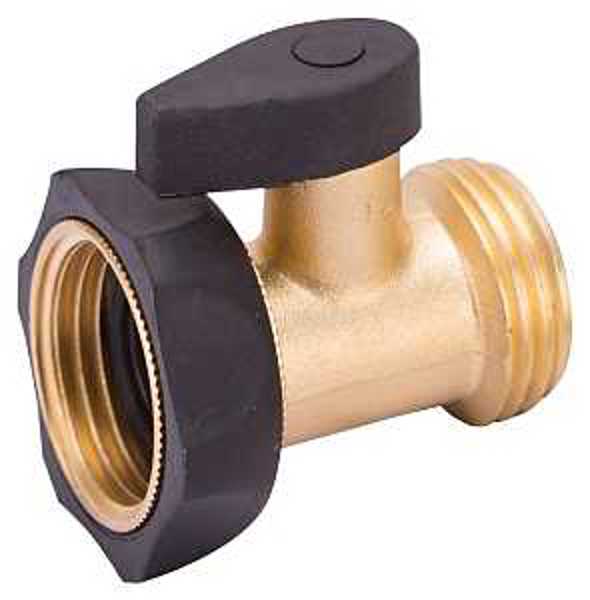 Landscapers Select GB9111A3L Hose Shut Off Valve 3/4 In Female 1 Port Brass