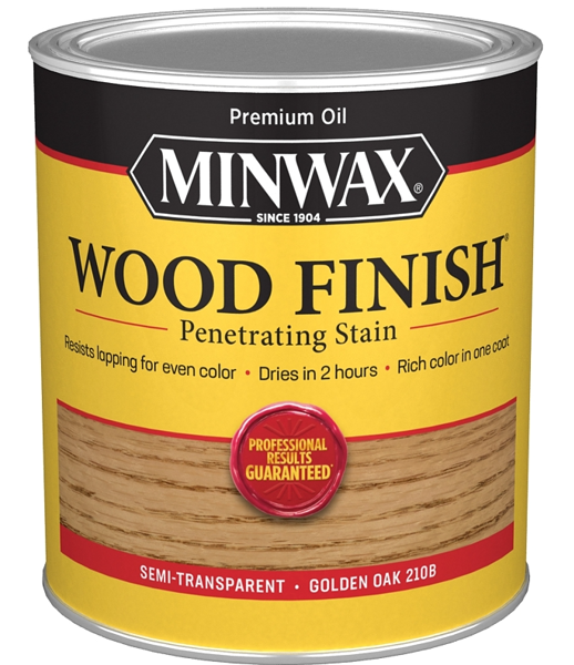 Minwax 70001444 Oil Based Wood Stain 1 Qt Golden Oak