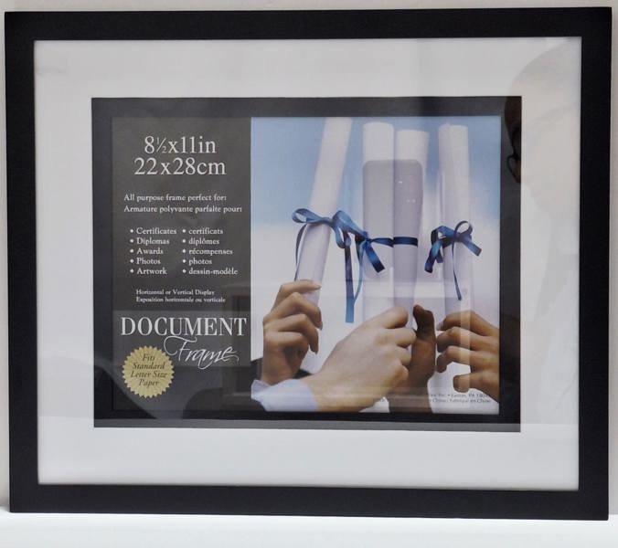 MCS FRAMES 69964 Photo Frame 8.5 X 11 Opening 13.5 X 16 Black