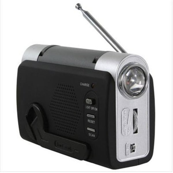 Buffalo Tools EWBRADIO Emergency Hand-Crank Radio with Flashlight