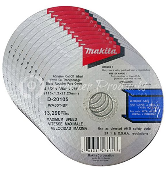 Makita D-20105 Thin Cut-Off Wheel 4-1/2 In 1.2 X 22.2
